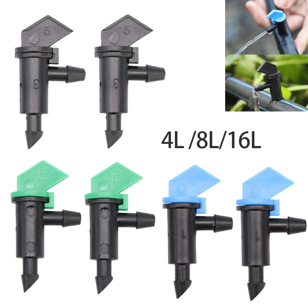Smart Garden Hose - หัวฉีด4L 20/50ชิ้น/8L/16L/ชม. รูปทรงธงหัวฉีด4มม. สำหรับรดน้ำกระถาง