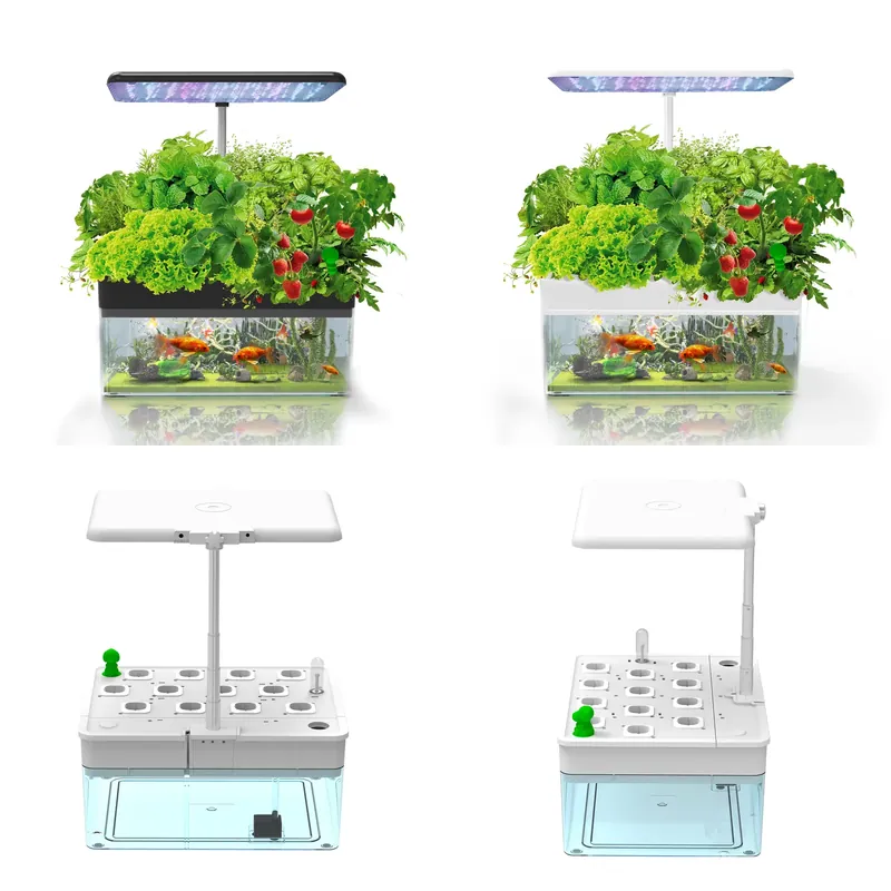 Smart Garden Led Lights - แบรนด์ IGS-70 ระบบปลูกพืชไฮโดรโปนิกส์ในร่มพร้อมไฟ LED สำหรับปลูกพืชและตู้ปลา พร้อมระบบสวนอัจฉริยะและระบบเลี้ยงปลา