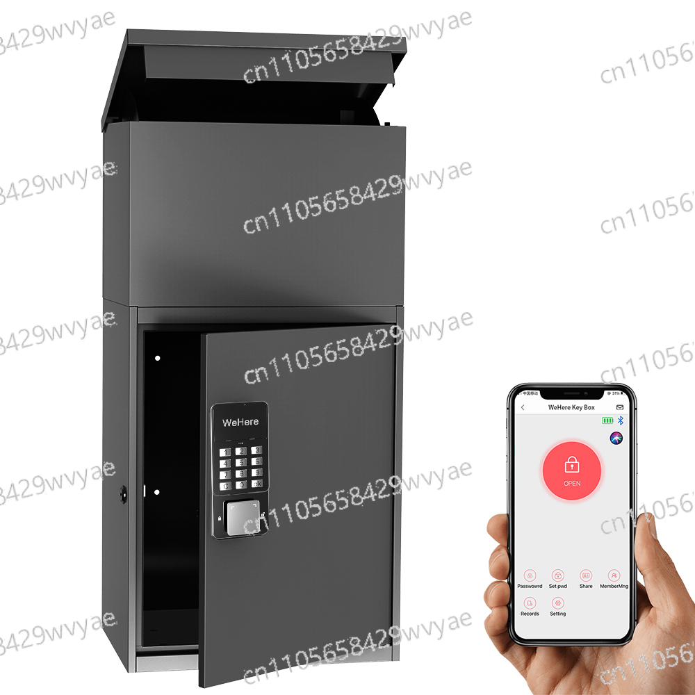 Smart Garden Box - กล่องรับจดหมายที่บ้าน กล่องรับพัสดุ ป้องกันการโจรกรรม ปลดล็อคแบบไม่ใช้กุญแจ กล่องไปรษณีย์อัจฉริยะกลางแจ้ง กล่องรับพัสดุโลหะ