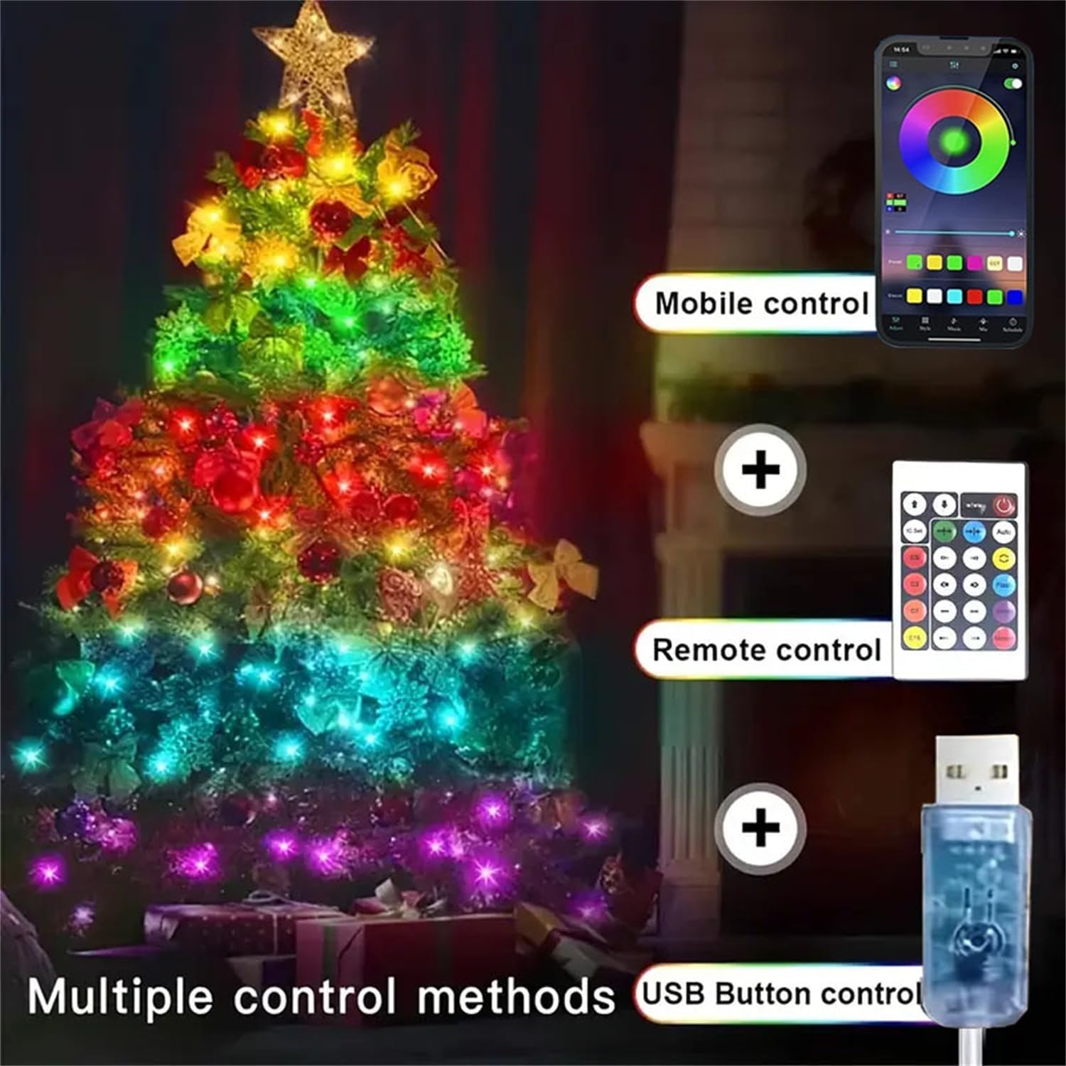 Smart Garden Led Lights - ไฟ LED ประดับตกแต่ง ไฟคริสต์มาส ไฟอัจฉริยะ บลูทูธ