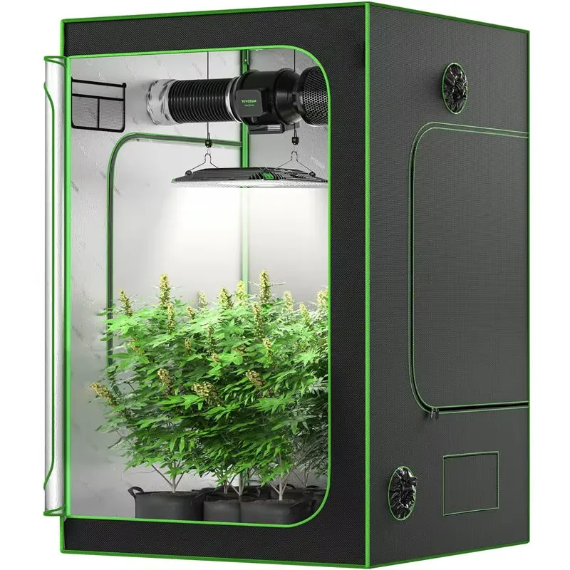 Grow Tent Complete Kit - เต็นท์ปลูกพืชในร่มแบบไฮโดรโปนิกส์ ROHE ขนาด 100x100x200 ซม. พร้อมชุดไฟ