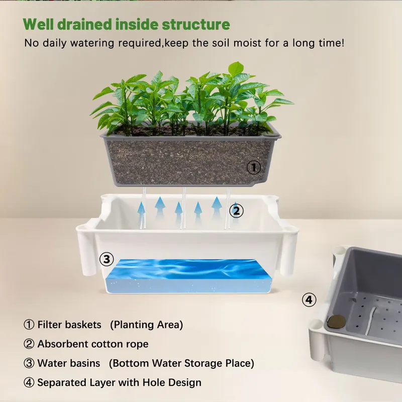 กล่องปลูกต้นไม้แบบเคลื่อนย้ายไ - Smart Garden Box บทวิจารณ์และราคา