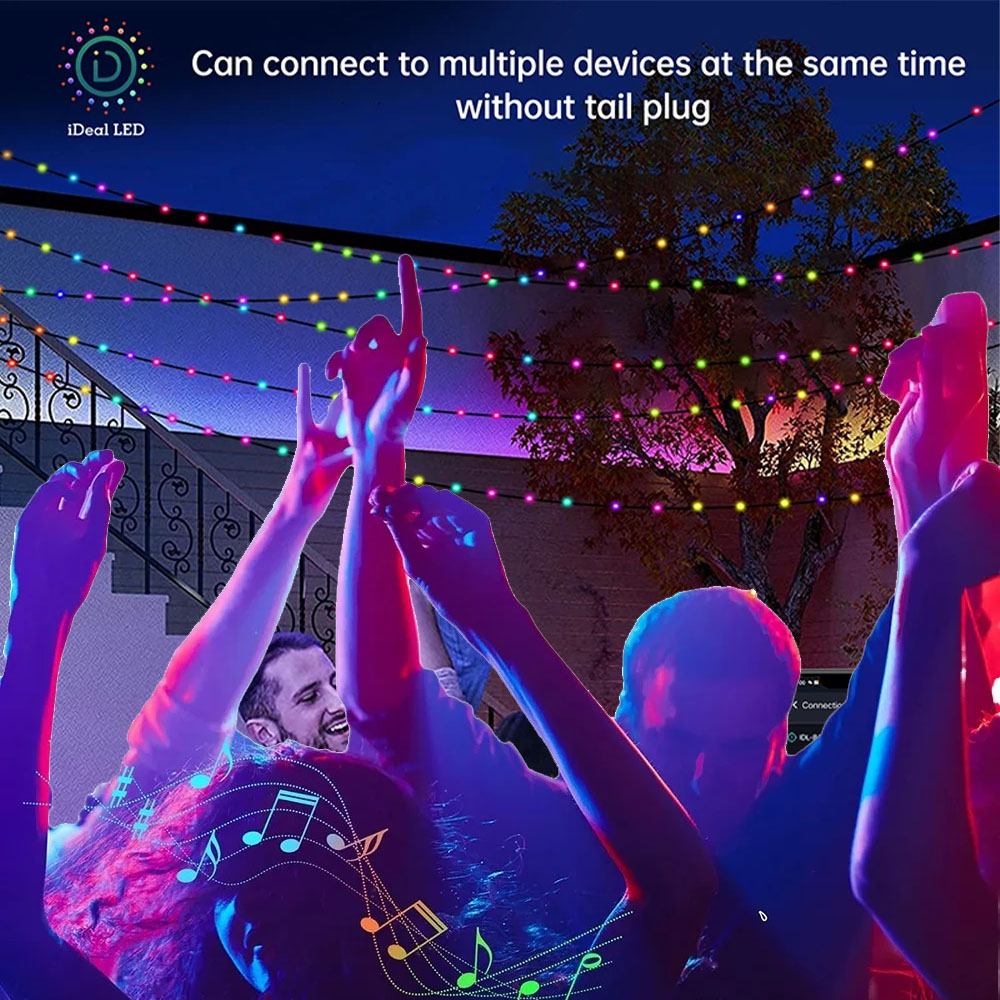 ไฟสาย RGBIC อัจฉริยะ ใช้พลังงา - Smart Garden Festoon Lights บทวิจารณ์และราคา