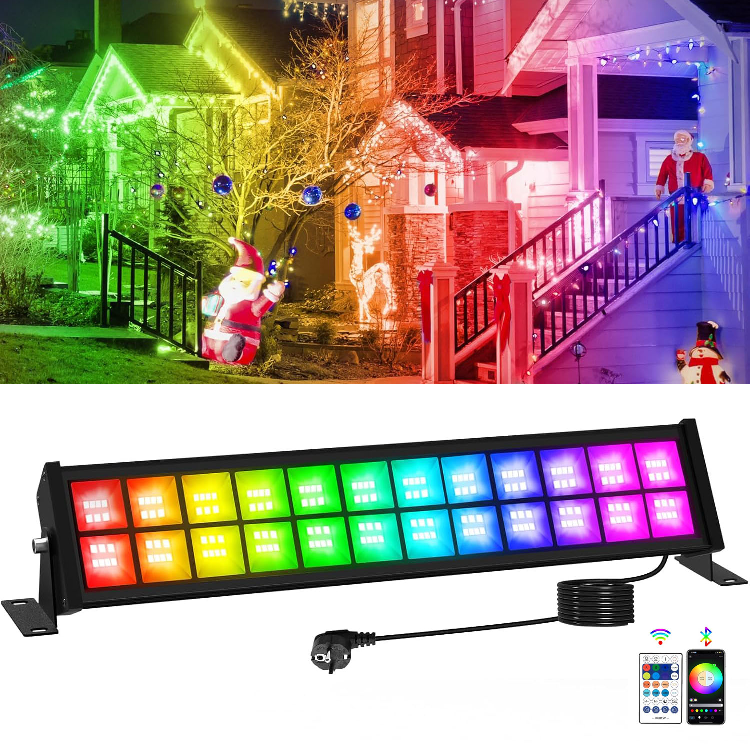 ไฟสปอตไลท์ LED RGB 50/72W พร้อ - Smart Garden Uk บทวิจารณ์และราคา