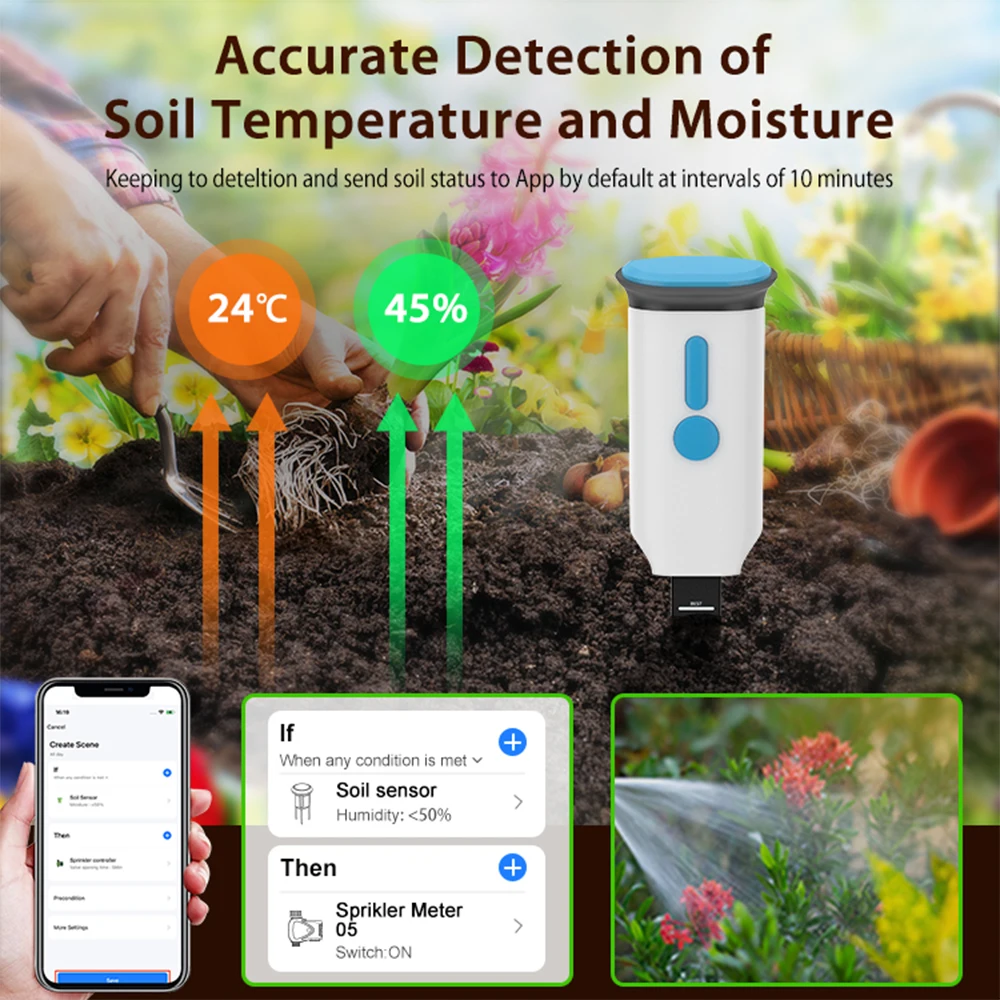 Haozee Tuya Smart WiFi เซ็นเซอ - Smart Garden Monitor บทวิจารณ์และราคา