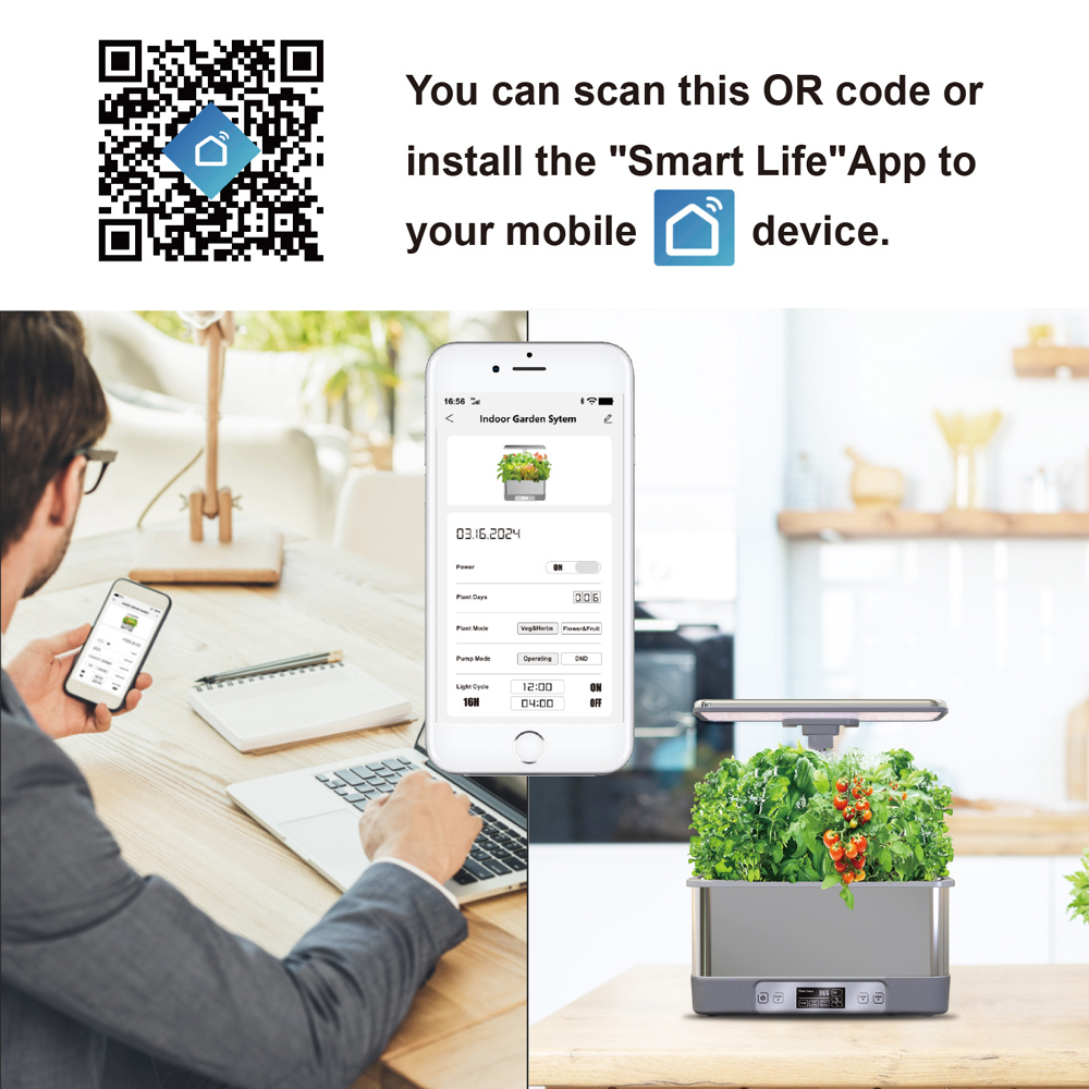 ระบบปลูกพืชไฮโดรโปนิกส์ในร่ม T - Smart Garden Box บทวิจารณ์และราคา