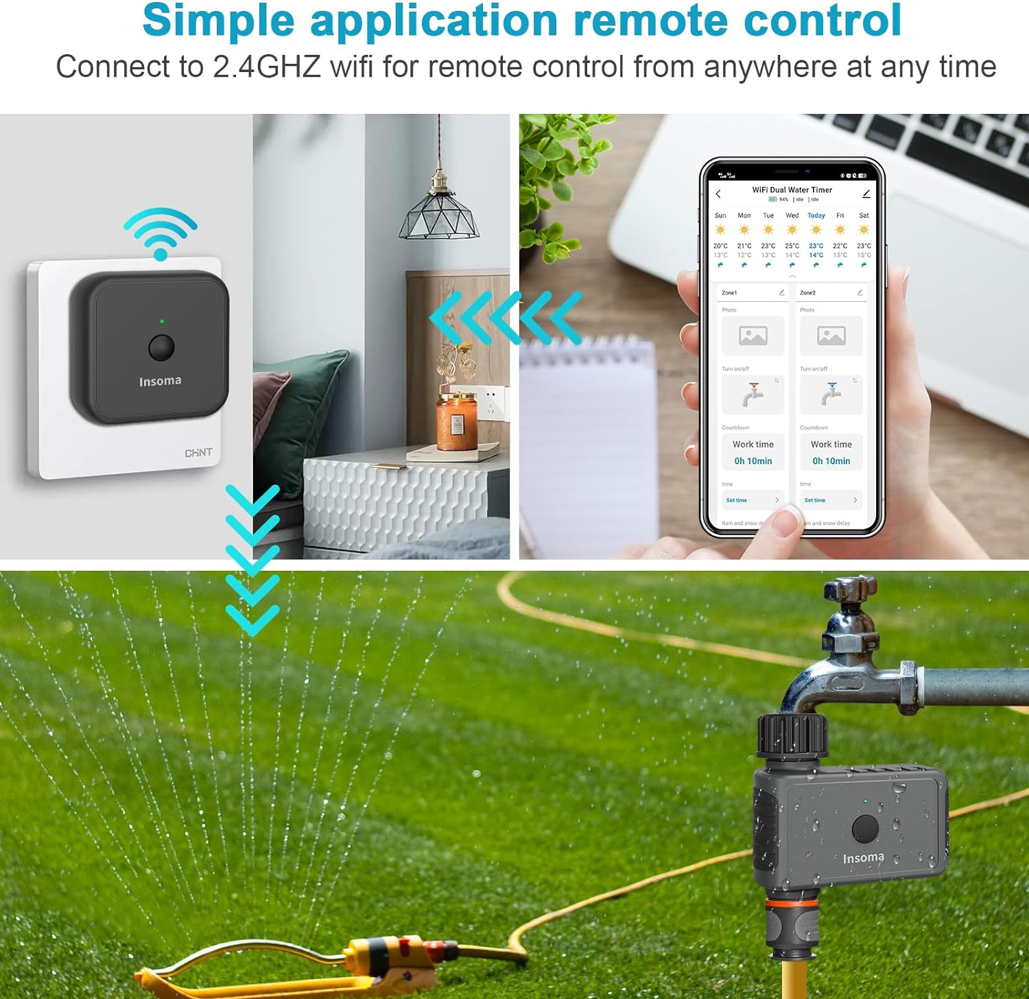 Insoma Wifi จับเวลาโรยอัตโนมัต - Smart Garden Keeper บทวิจารณ์และราคา