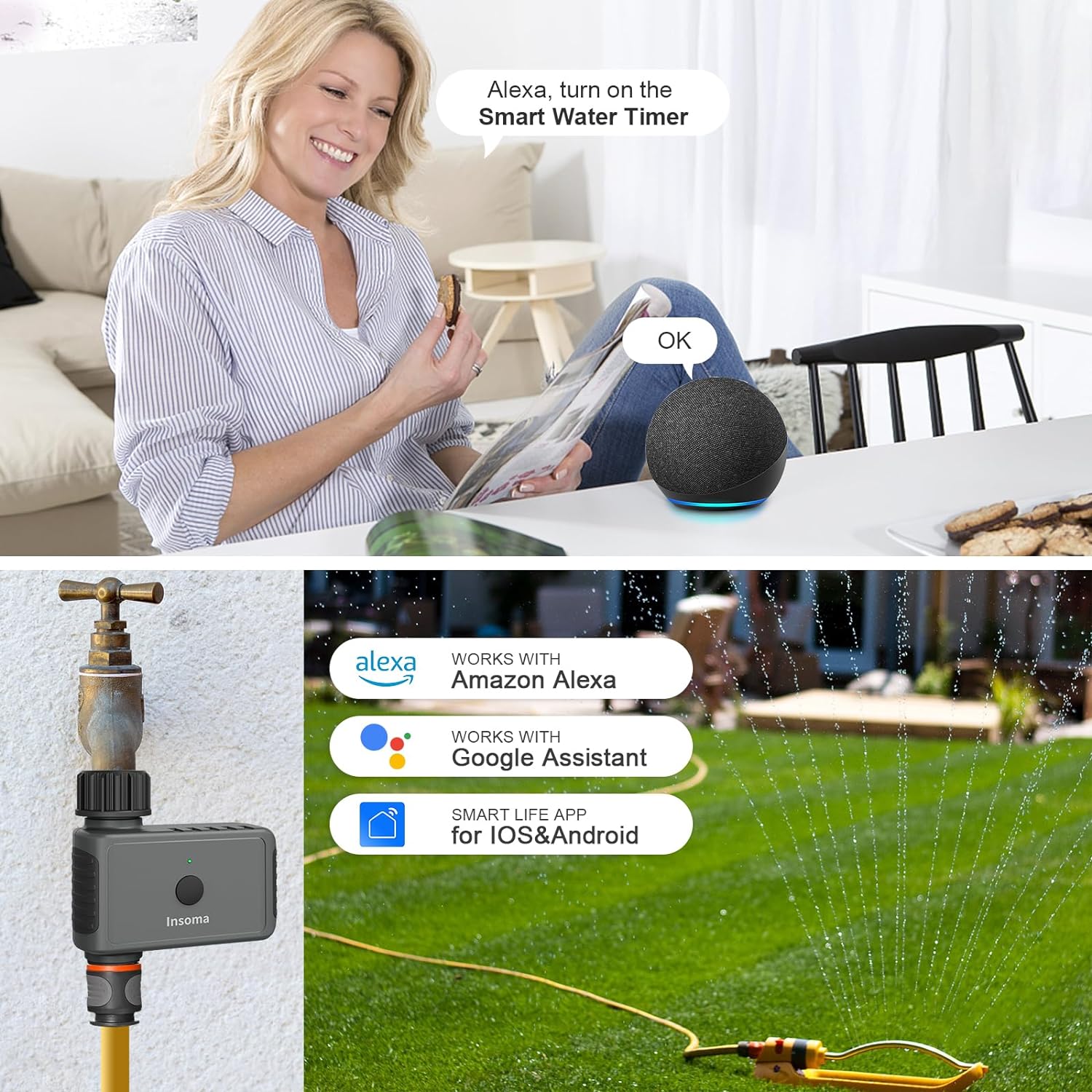 Insoma Wifi จับเวลาโรยอัตโนมัต - Smart Garden Keeper บทวิจารณ์และราคา