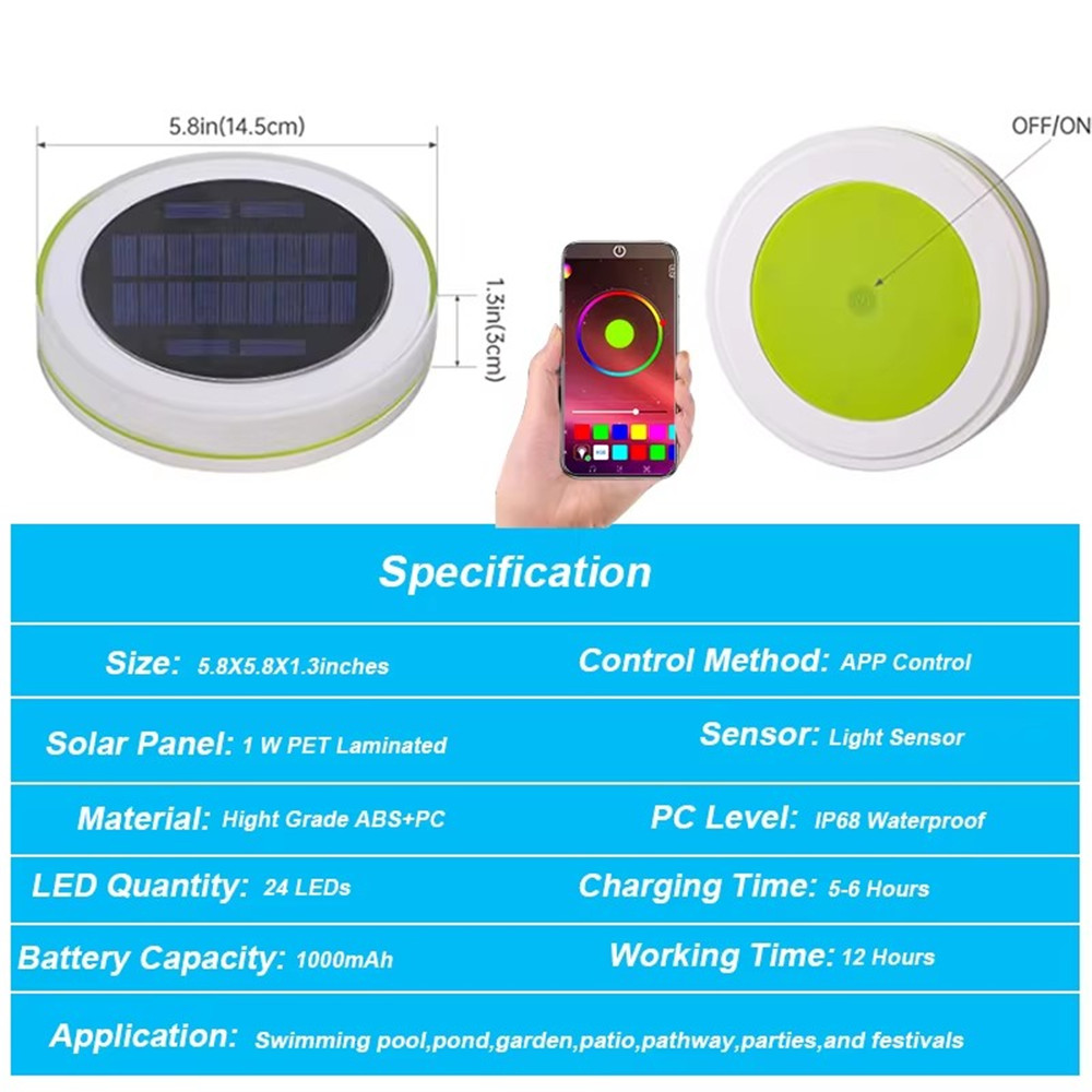พลังงานแสงอาทิตย์ LED Water Fl - Smart Garden Led Lights บทวิจารณ์และราคา