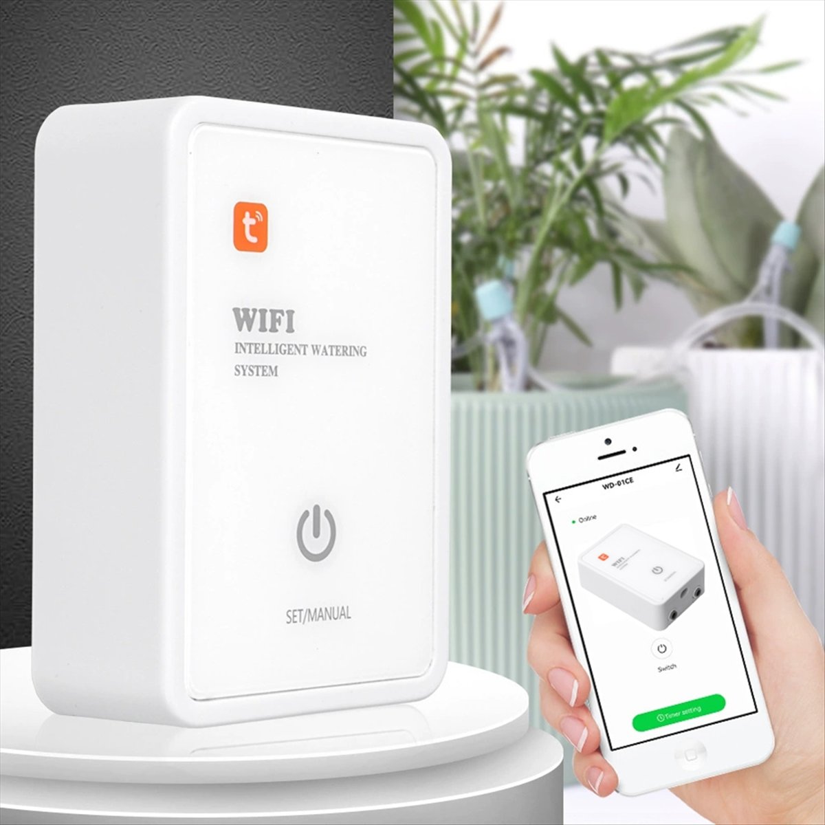 ระบบรดน้ำอัจฉริยะ Tuya WiFi สำ - Smart Garden Box บทวิจารณ์และราคา