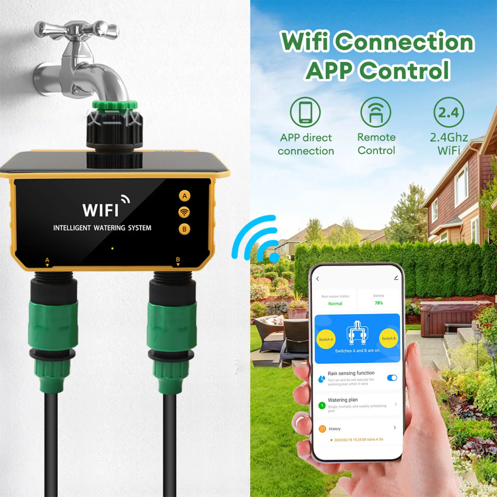 ตัวตั้งเวลาควบคุมการรดน้ำอัจฉร - Smart Garden Sprinkler บทวิจารณ์และราคา