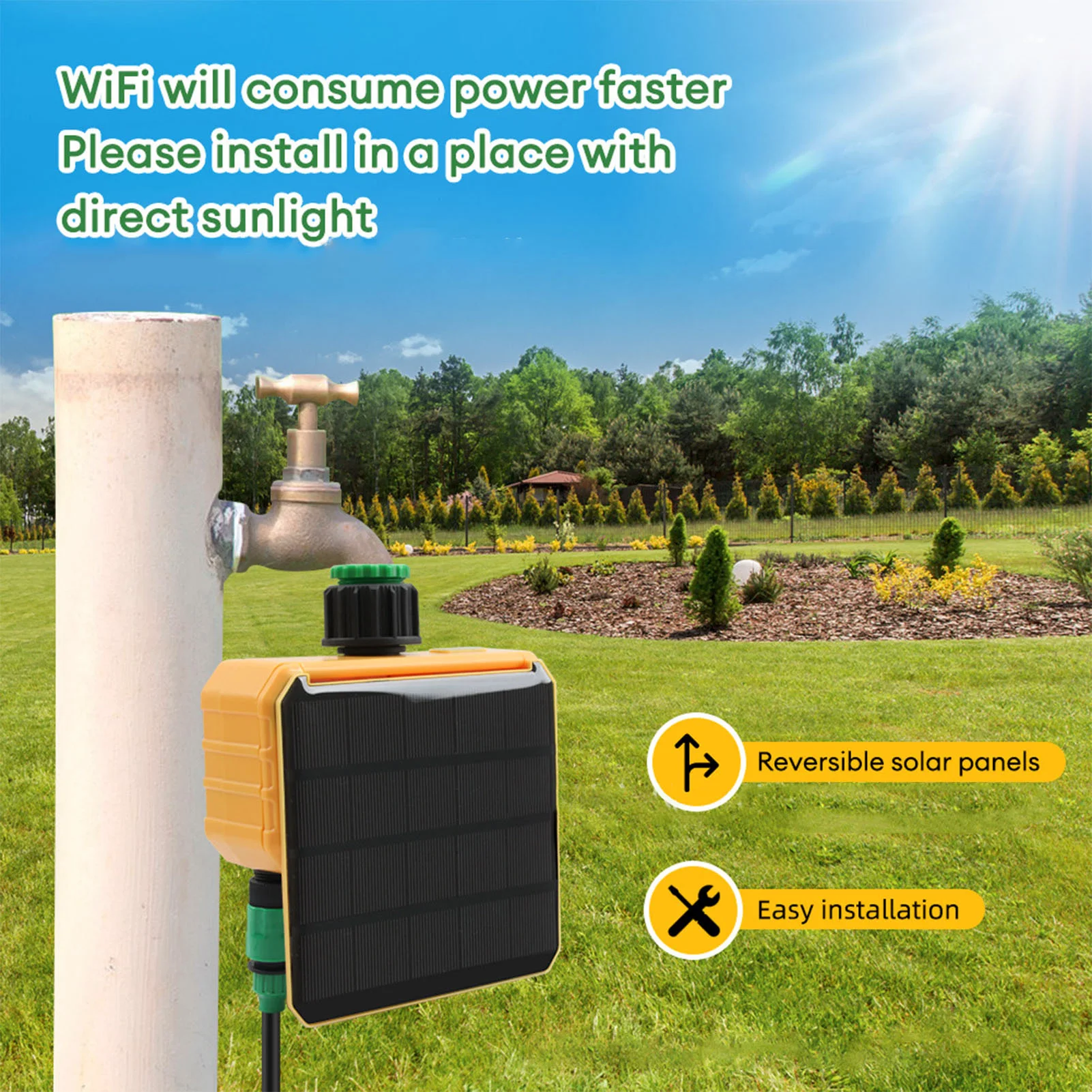 ตัวตั้งเวลาควบคุมการรดน้ำอัจฉร - Smart Garden Sprinkler บทวิจารณ์และราคา